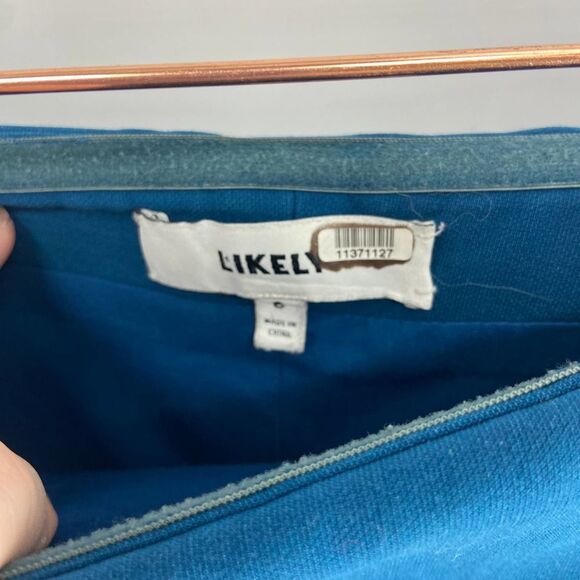 Likely Driggs strapless dark teal sheath knee length cocktail dress women 6 - Picture 4 of 7